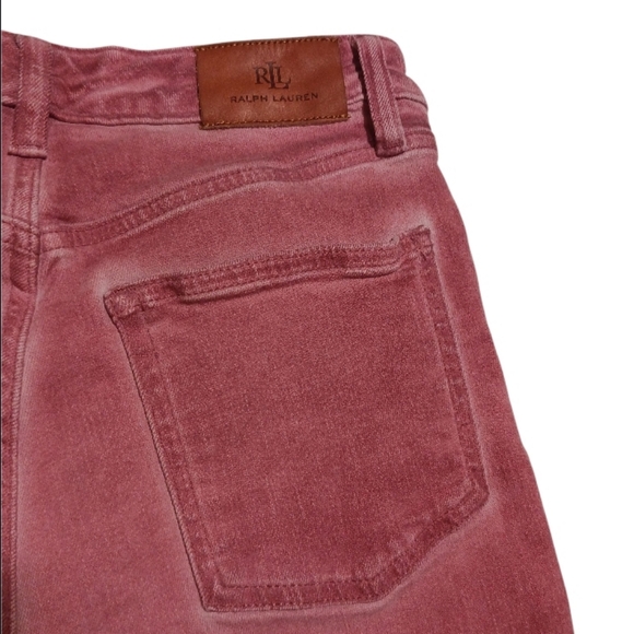 Lauren Ralph Lauren High Rise Ankle Jeans Mauve - Picture 6 of 11